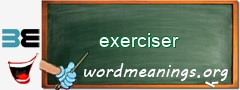WordMeaning blackboard for exerciser